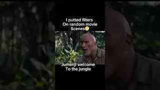 I putted filters on random movie scenes#movies#funny#memes#filters#snapchat#doawk#jumanji#sonic