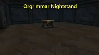 WoW Orgrimmar Nightstand (Treasure Hunt Decor Item) Horde