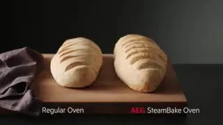 AEG - Baking Bread with regular vs. SteamBake oven comparison