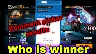 comment picker results|| Who is winner 🎊🎉 Watch end video