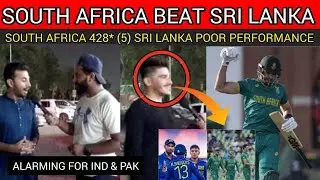 SA BEAT SL | SOUTH AFRICA BEAT SRILANKA | PAKISTANI REACTION | SOUTH AFRICA WORLD REACORED 428 RUN