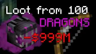 LOOT From 100 DRAGONS... (Hypixel Skyblock)