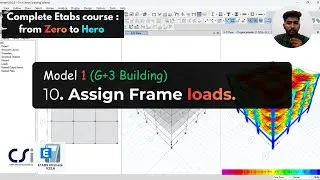 Model 1 (G+3 Building): 10. Assign Frame loads.