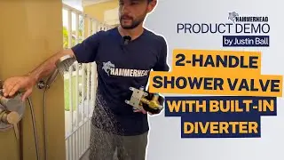 Demo of 2-Handle Shower Valve with Built-In Diverter | HammerHead