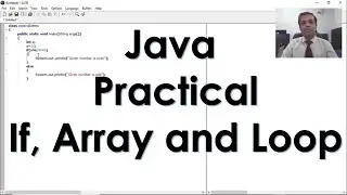 Std 12 Computer || Java Practical || Program of If, Array and Loop