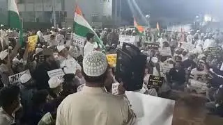 LIVE DARUSHIFA PROTEST | JAMA MASJID DARUSHIFA HYDERABAD ME KHAMOOSH PROTEST|MAULANA JAFFER PASHA SB
