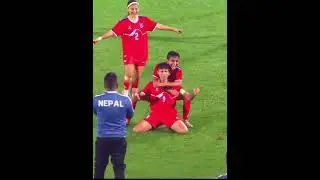 Wonderful freekick by sabitra bhandari Samba From Nepal against India...