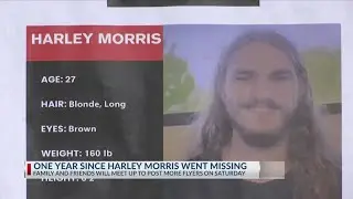 Family and friends to meet for one-year anniversary of Harley Morris's disappearance