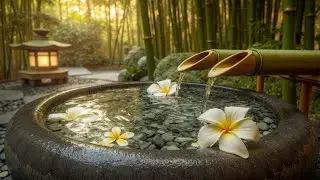 Zen Garden Water Sounds | #RelaxingMusic for Deep Sleep & Soothe Relaxation