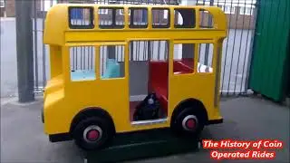 1990s Cointronics Coin Operated Bus Kiddie Ride - Shopping Bus
