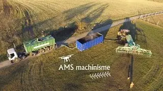 Gaec Bellerive : épandage de digestat/ravitaillement caisson à lisier /Phantom 3 s