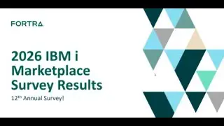 2026 IBM i Marketplace Survey Results Revealed