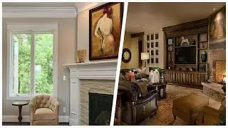 75 Open Concept Family Room With A Corner Fireplace Design Ideas You'll Love 🏡