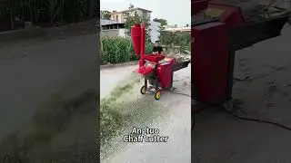 🌾 Crush Straw with Ease! Watch Our Grass Cutting and Crushing Machine in Action! 💥