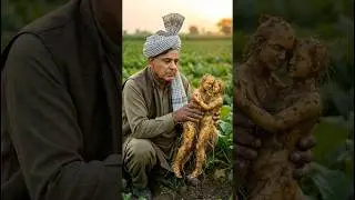Futuristic Pakistani Farming-Harvesting AI Guided Bio-Engineered Human-Shaped Roots #shorts #farming