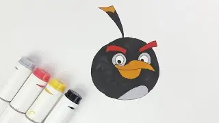 How to draw Bomb (Angry Birds) | Easy Drawing for Beginners | Neel Artify 