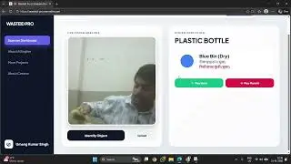 AI powered waste classifier prototype 