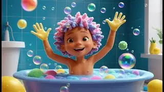 Splish, Splash, A Rainbow Bath | Fun Bath Time Song for Kids | Sing Along Nursery Rhyme