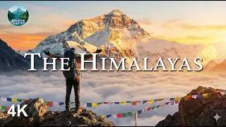 Himalayas 4K: Snow Giants, Monasteries & Sunrise Above Clouds
