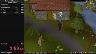 Old School Runescape Tutorial Island Any% in 2:53 [old WR]