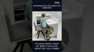 Space Saving Folding Hidden Desk by RDM Furniture #design #future #product