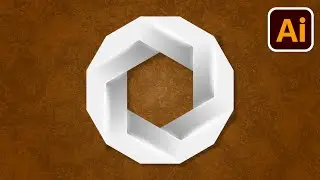 Adobe illustrator tutorials | 3d logo design | Hexagonal | Polygon | 004