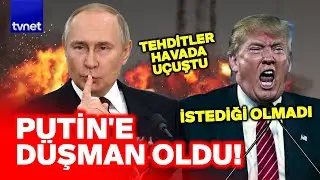 Trump 'Dostum' dediği Putin'in g&ouml;z&uuml;n&uuml;n yaşına bakmadı: Tehdit yağmuruyla bir kalemde siliverdi