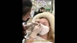Eyebrow Semi Permanent makeup. Embroidery / Microblading-@browstudiosingapore