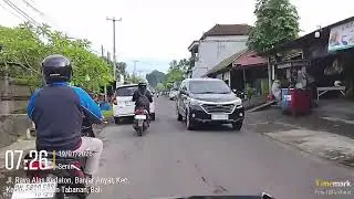 Bypass Soekarno Kediri Tabanan - Kedewatan Ubud Gianyar Bali, motovlog perjalanan pagi hari.