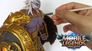 Глина для лепки | Глиняное искусство | BAXIA от MOBILE LEGENDS | Самозастывающая глина | Замедленная съемка