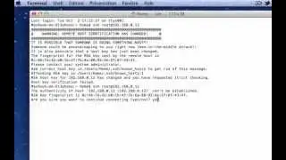 SSH Fail Mac OS X