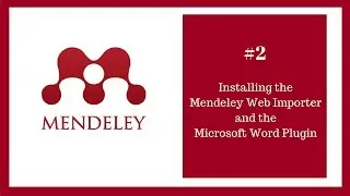Mendeley Tutorial 2 of 16: Installing the Mendeley Web Importer and the Mendeley Word Plugin