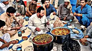 A Kind Young man selling Ujhri and Roti in the Catel Market Muhammad Pur #trending​ #viralvideo