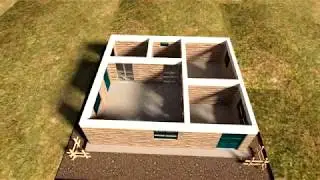 Bungalow construction (animation)