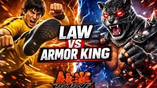 LAW vs ARMOR KING 😈 | Tekken 6 Epic Fight | Who Is Stronger | #Tekken6