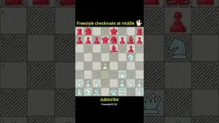 checkmate in middle 🖖🏻#brilliantmove #shorts #youtubeshorts #chessmotivation #freestylechess