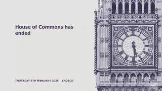 House of Commons - Commons Chamber - 06/02/2025