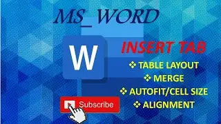 How To Merge Cell and Split Cell Table in MS Word| Text Direction| Repeat & Convert Table Text in MS
