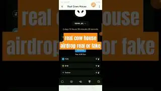 real cow house airdrop real or fake.....