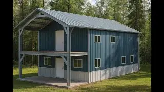 Dream 28x50 Gable Roof Barndominium Kit: Cold-Formed Steel Masterpiece