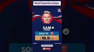 Most expensive in auction #trendingshorts #viralshorts#ipl #iplauction#samcurran #panjabkings#shorts