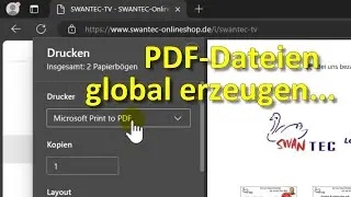 Windows 11: PDF-Dateien global erzeugen und abspeichern - ohne Fremdsoftware...