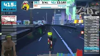 Climbing in the drops - Zwift Hill Climb Race Series 3 - Stage 1 Rooftop KOM