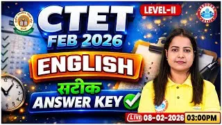 CTET English Answer Key 2026 | CTET English Answer Key 2026 | CTET English Exam Solution Level 2
