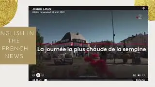 EXTRAIT DU JOURNAL TV | 12 AO&Ucirc;T 2022 |EN ANGLAIS