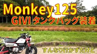 I installed a GIVI tank bag on my Monkey 125. It's going to be a bit of a mess.