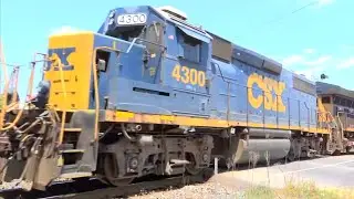 Chasing a Rare CSX EMD GP39-2 on a Mixed Freight Train