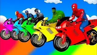 TRANSPORTING PIXAR CARS & FRUITS WITH COLORED & JOHN DEERE vs CLAAS vs TRACTORS - BeamNG.drive #983