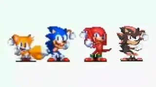 Sonic Tails and Knuckles plus Shadow dancing meme