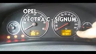 [Vectra C/Signum] Сброс проверки сервисного обслуживания масла ᴴᴰ